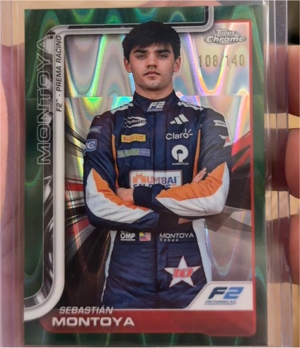 2025 Topps Chrome Formula 1 #30 Sebastián Montoya — front
