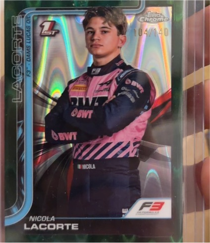 2025 Topps Chrome Formula 1 F3 #71 Nicola Lacorte — front