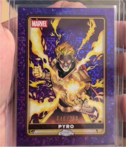 2025 Topps Chrome Deadpool #11 Pyro — front