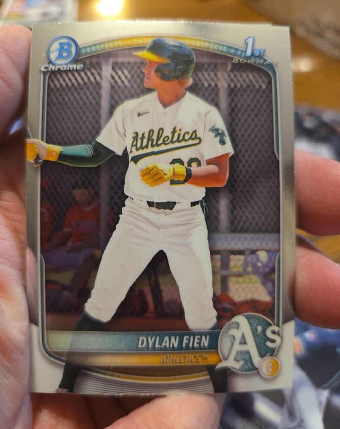 2025 Bowman Chrome #BCP-47 Dylan Fien — front
