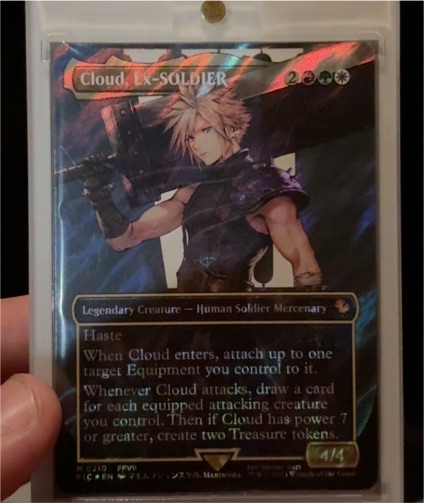 2023 Commander: Final Fantasy #202 Cloud, Ex-SOLDIER — front