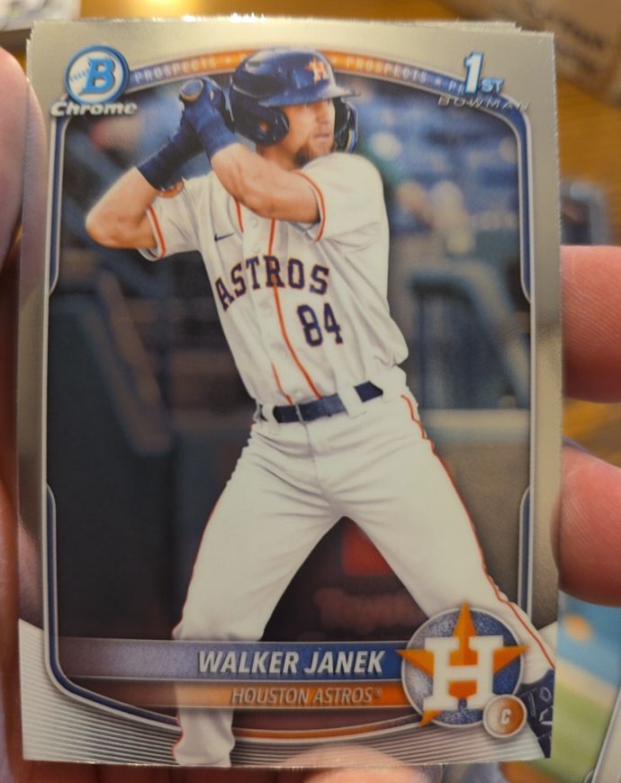 2025 Bowman Chrome #BCP-15 Walker Janek — front