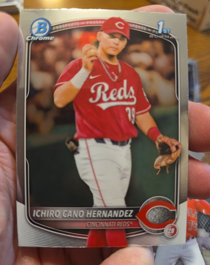2025 Bowman Chrome #BCP-18 Ichiro Cano Hernandez — front