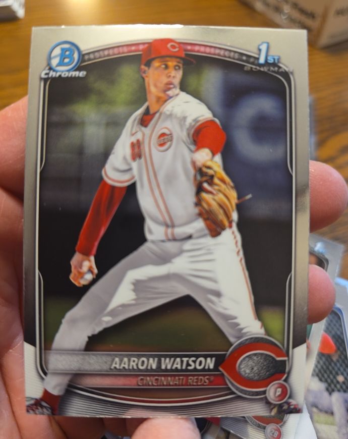 2025 Bowman Chrome #BDC-193 Aaron Watson — front