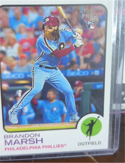 2022 Topps Heritage High Number #636 Brandon Marsh — front