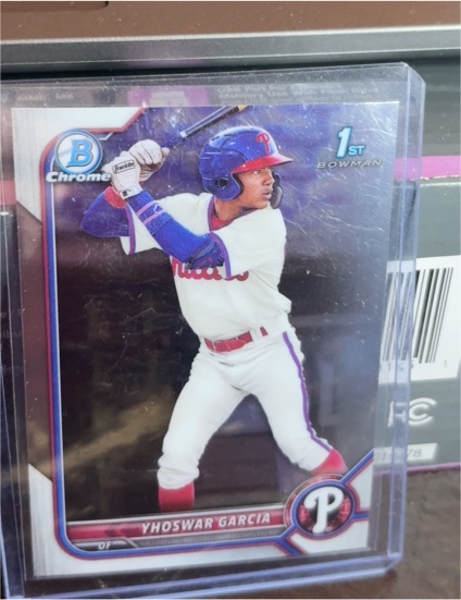 2022 Bowman Chrome #BCP-90 Yhoswar Garcia — front