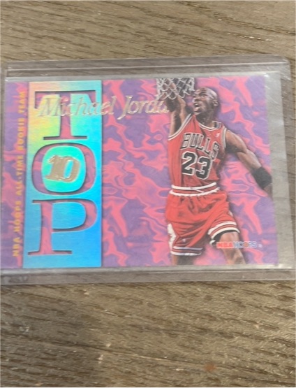 1995-96 Skybox NBA Hoops #AR7 Michael Jordan Top 10 Insert — front