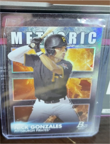 2021 Bowman Platinum Meteoric #MET-17 Nick Gonzales — front