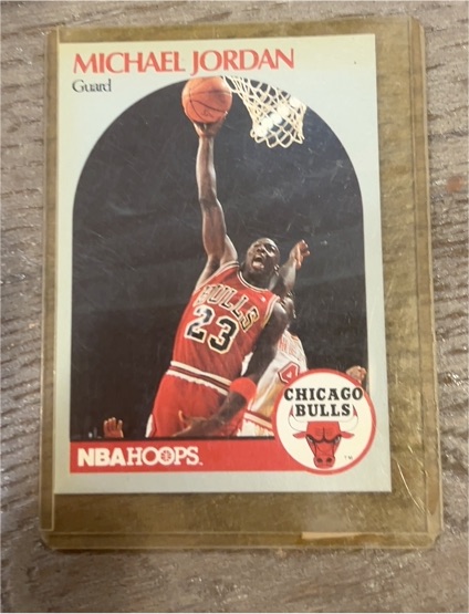 1990-91 NBA Hoops #65 Michael Jordan — front