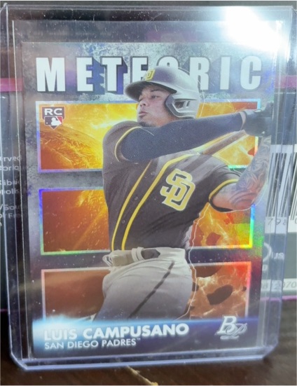 2021 Bowman Platinum #MET-12 Luis Campusano Meteoric — front