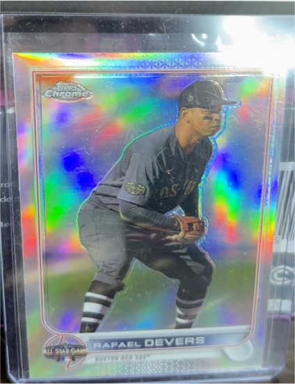2022 Topps Chrome Update #ASGC-13 Rafael Devers All-Star Game Refractor — front