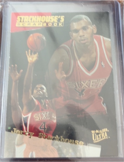 1995-96 Fleer Ultra Stackhouse's Scrapbook #S-4 Jerry Stackhouse — front