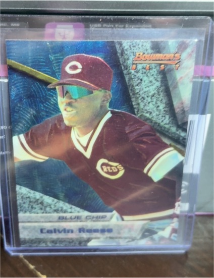 1994 Bowman's Best #9 Calvin Reese — front