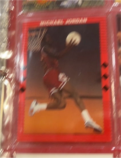 1990 Broder Michael Jordan Moon Dunk Promo Card — front