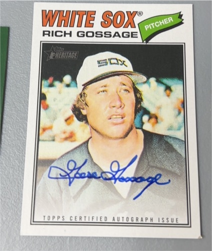 2026 Topps Heritage Real One Autograph #ROA-RGO Rich Gossage — front