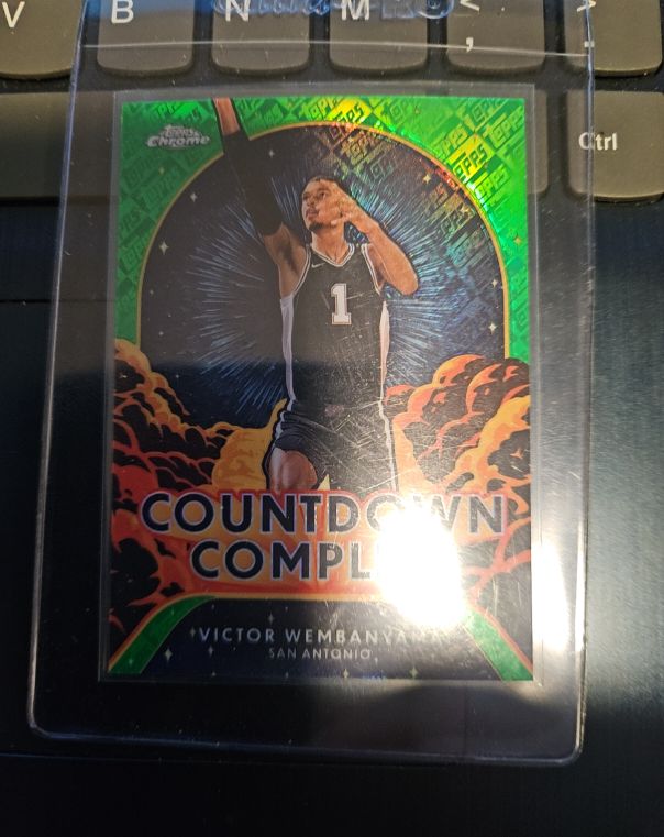 2024-25 Topps Chrome #CC-1 Victor Wembanyama Countdown Complete — front