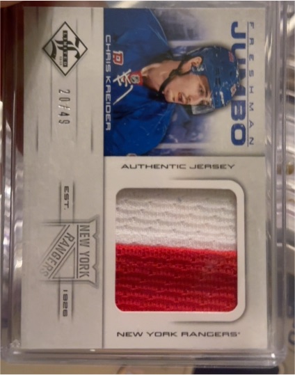 2012-13 Panini Limited Freshman Jumbo #FJCK Chris Kreider — front
