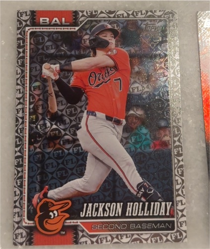 2026 Topps Series 1 #92 Jackson Holliday Diamante Foil Baltimore Orioles — front