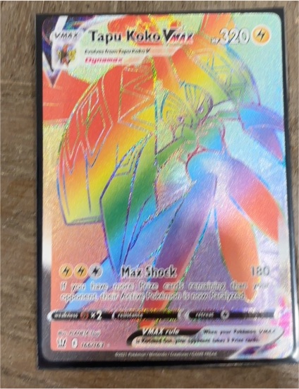 2021 Pokémon Battle Styles #166 Tapu Koko VMAX — front
