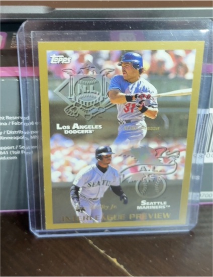 1998 Topps #479 Ken Griffey Jr / Mike Piazza Interleague Preview — front