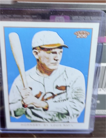 2009 Topps 206 #300 Rogers Hornsby — front