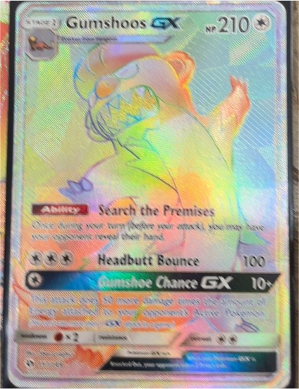 2017 Pokémon TCG Sun & Moon #157 Gumshoos GX — front