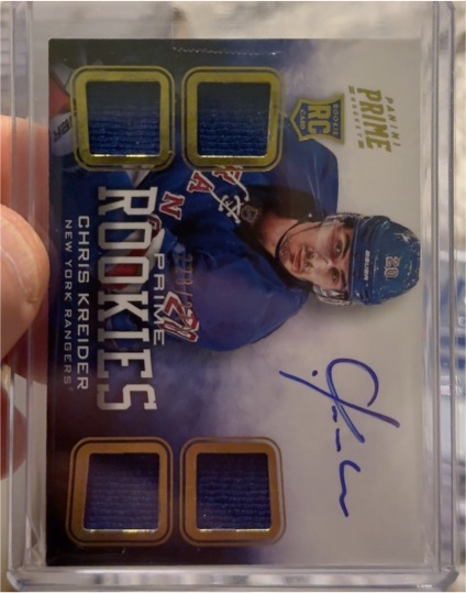 2012 Panini Prime RC Chris Kreider — front