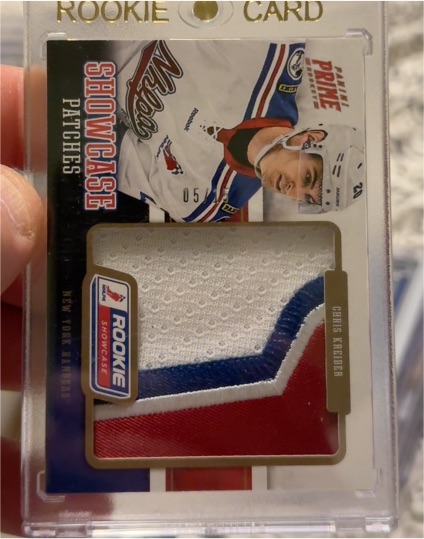 2012-13 Panini Prime Showcase Patches #05 Chris Kreider — front