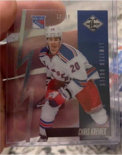 2012-13 Panini Limited Limited Duels #LD-13B Chris Kreider — front