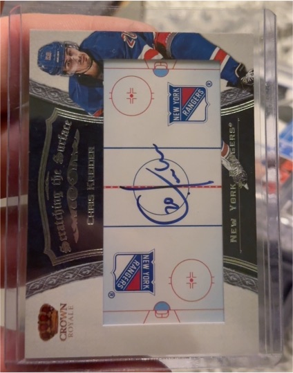 2012-13 Panini Crown Royale Scratching the Surface #STS-CK Chris Kreider — front