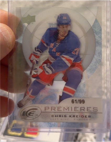 2013 Upper Deck Ice Premieres #61 Chris Kreider — front