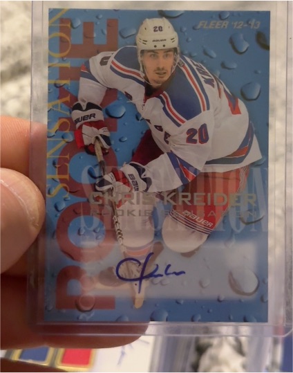 2012-13 Fleer Retro #20 Chris Kreider Rookie Sensation — front