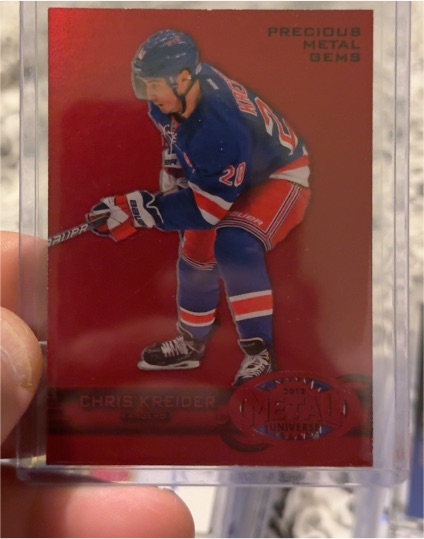 2012-13 Fleer Skybox Precious Metal Gems #PMG Chris Kreider — front