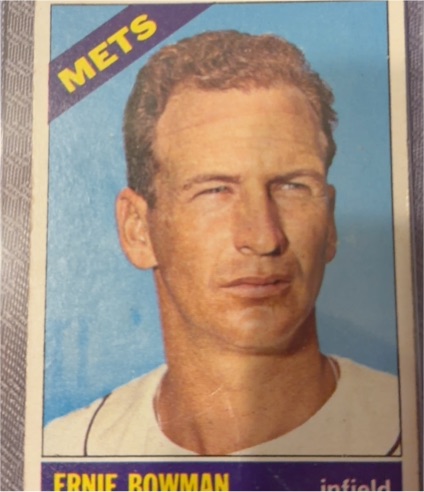1966 Topps #302 Ernie Bowman — front