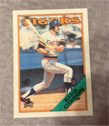 1988 Topps #605 Kirk Gibson — front