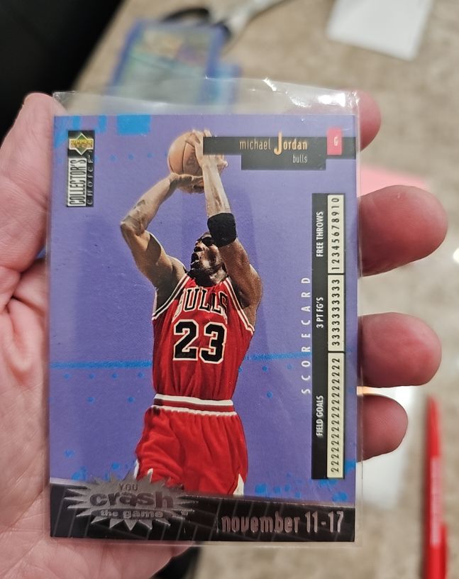 1996-97 Upper Deck Collector's Choice #C30 Michael Jordan You Crash the Game Silver November 11-17 — front