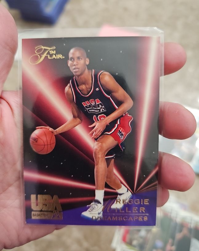 1994 Flair USA Basketball #64 Reggie Miller Dreamscapes — front