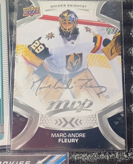 2021-22 Upper Deck MVP #56 Marc-Andre Fleury — front