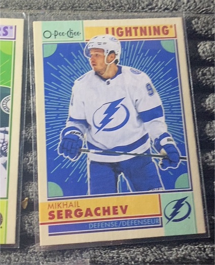 2022-23 O-Pee-Chee Retro #384 Mikhail Sergachev — front