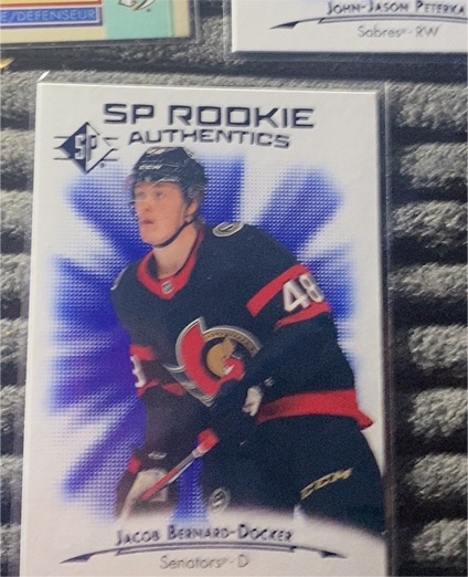 2021-22 Upper Deck SP Rookie Authentics #109 Jacob Bernard-Docker — front