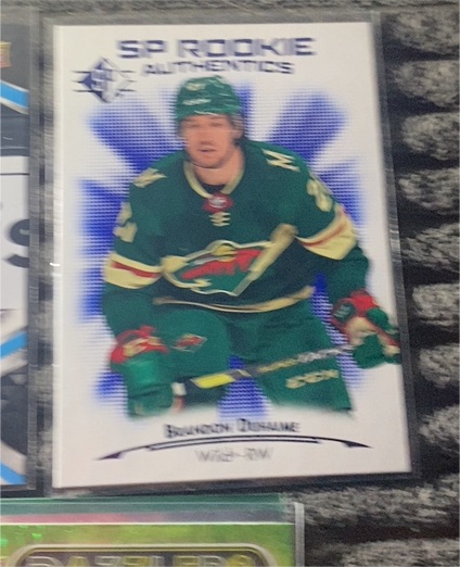 2021-22 Upper Deck SP Authentic #102 Brandon Duhaime — front