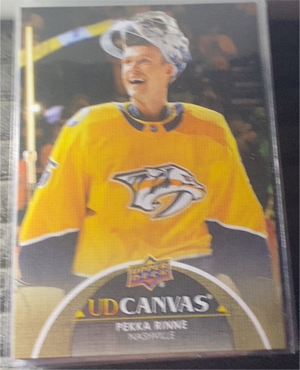 2021-22 Upper Deck Series 1 UD Canvas #C48 Pekka Rinne — front