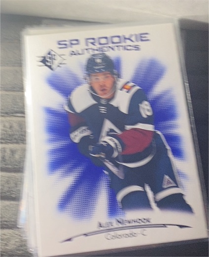 2021-22 Upper Deck SP Rookie Authentics #140 Alex Newhook — front