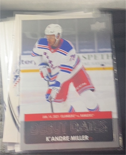 2021-22 Upper Deck Debut Dates #DD-6 K'Andre Miller — front