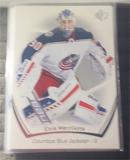 2021-22 Upper Deck SP Authentic #65 Elvis Merzlikins — front