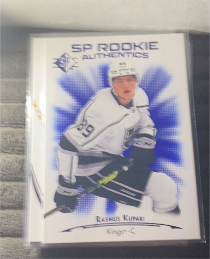 2021-22 Upper Deck SP Rookie Authentics Blue #113 Rasmus Kupari — front