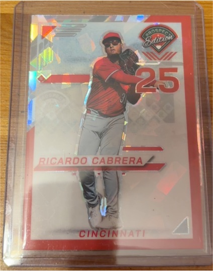 2025 Panini Prospect Edition #195 Ricardo Cabrera — front