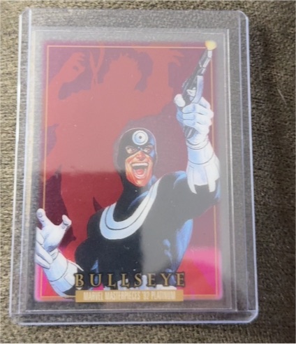 2024 SkyBox Marvel Masterpieces '92 Platinum #19 Bullseye — front