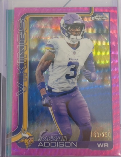 2025 Topps Chrome #202 Jordan Addison — front