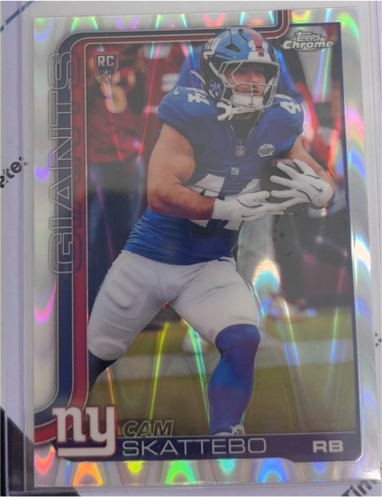 2025 Topps Chrome #331 Cam Skattebo — front